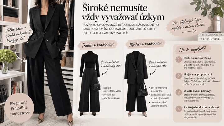 Ako kombinovať oversized kúsky - vizualizácia